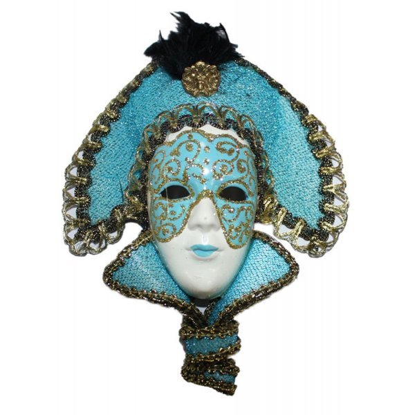 Χριστουγεννιάτικη Κρεμαστή Μάσκα Γαλάζια (17cm) Χριστουγεννιάτικη Κρεμαστή Μάσκα Γαλάζια (17cm)